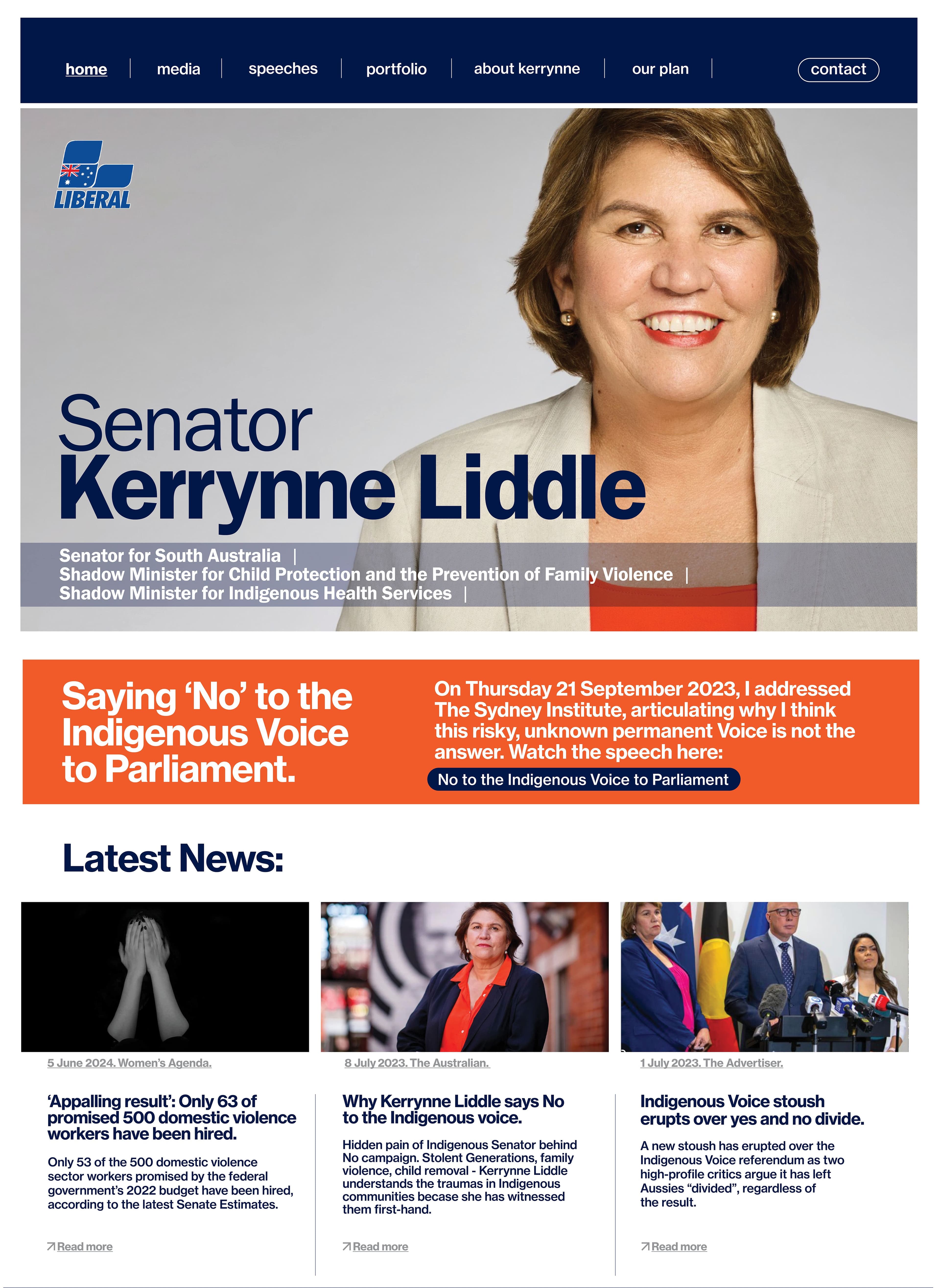 Senator Kerrynne Liddle Website